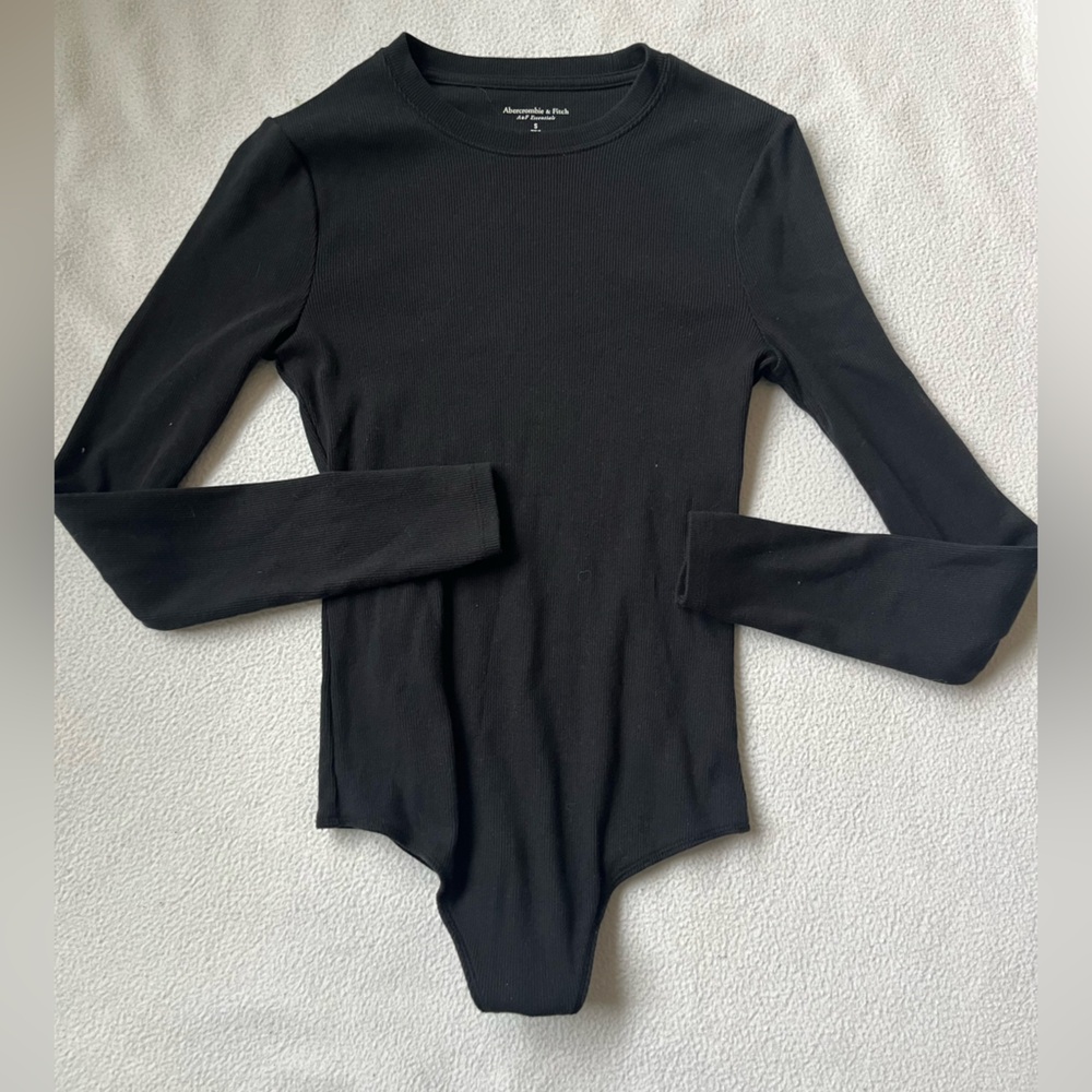 Abercrombie & Fitch Classic Black Ribbed Bodysuit